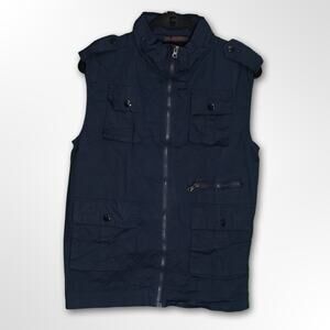 Stylish Blue Vest - Men's Size Large (Fits Like Small)